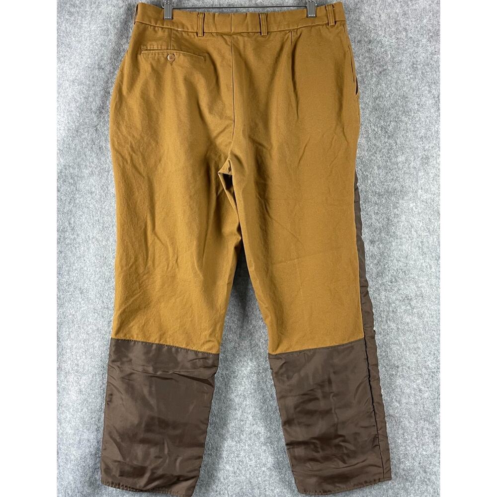 Cabelas Hunting Pants Mens 36x30 Brown Brush Guard Outdoor Workwear Field - Picture 7 of 16